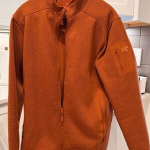 Arc'teryx Zip Up Sweater Burnt Orange Men's L